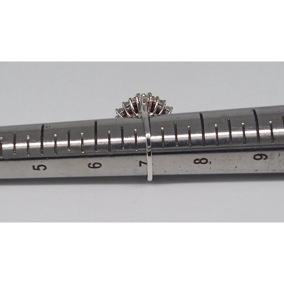 Chuck Clemency Garnet Quartz CZ Gemstone Ring STS 925 Sterling Silver Size 7 - Picture 12 of 15